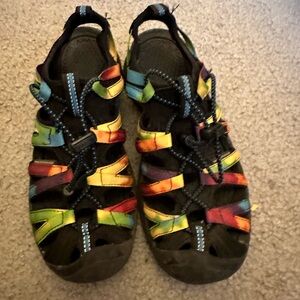Keen Tye Dye waterproof sandles.